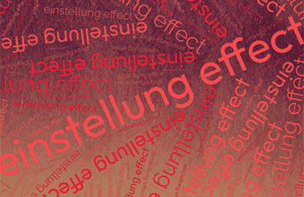 Ordmoln upprepning Einstellung effect